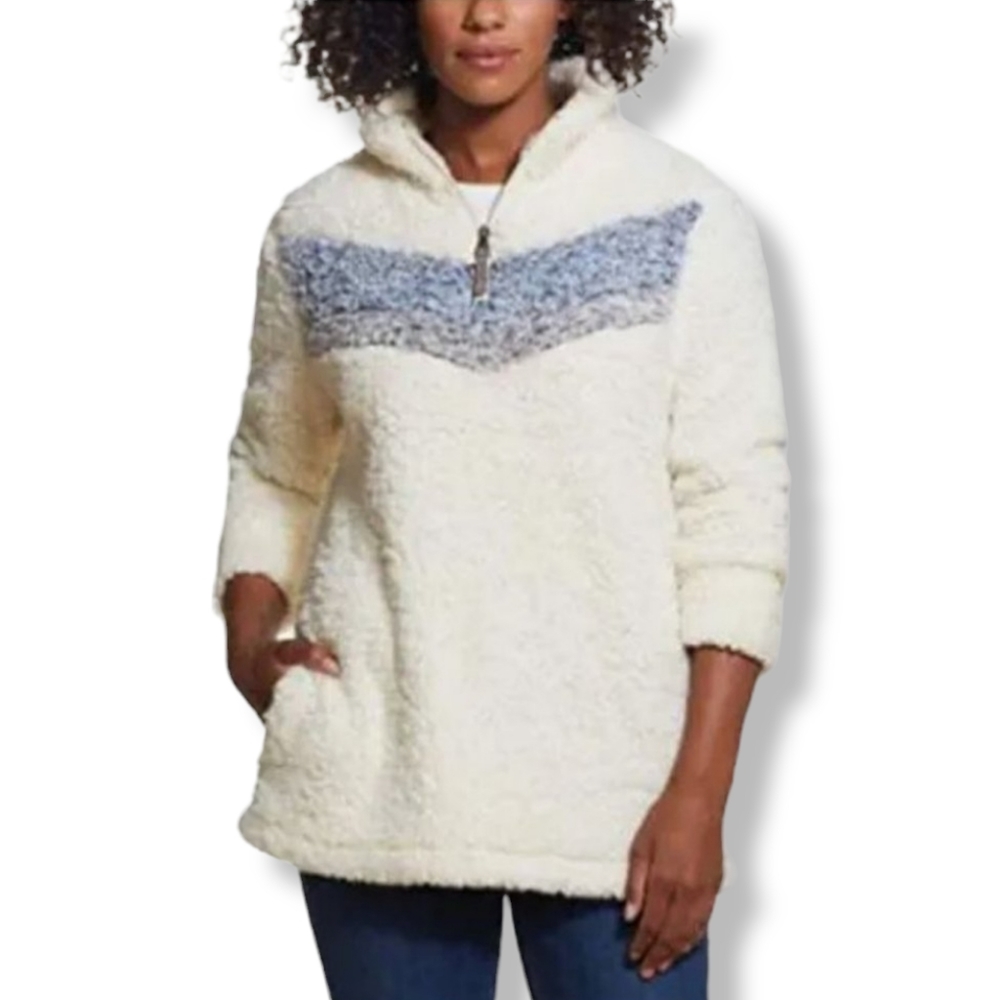 Nwot Weatherproof Pullover Sherpa Jacket - image 1